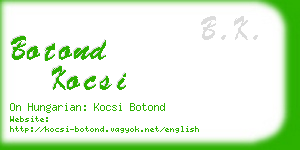 botond kocsi business card